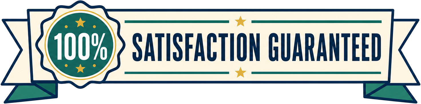 30-day satisfaction guarantee seal